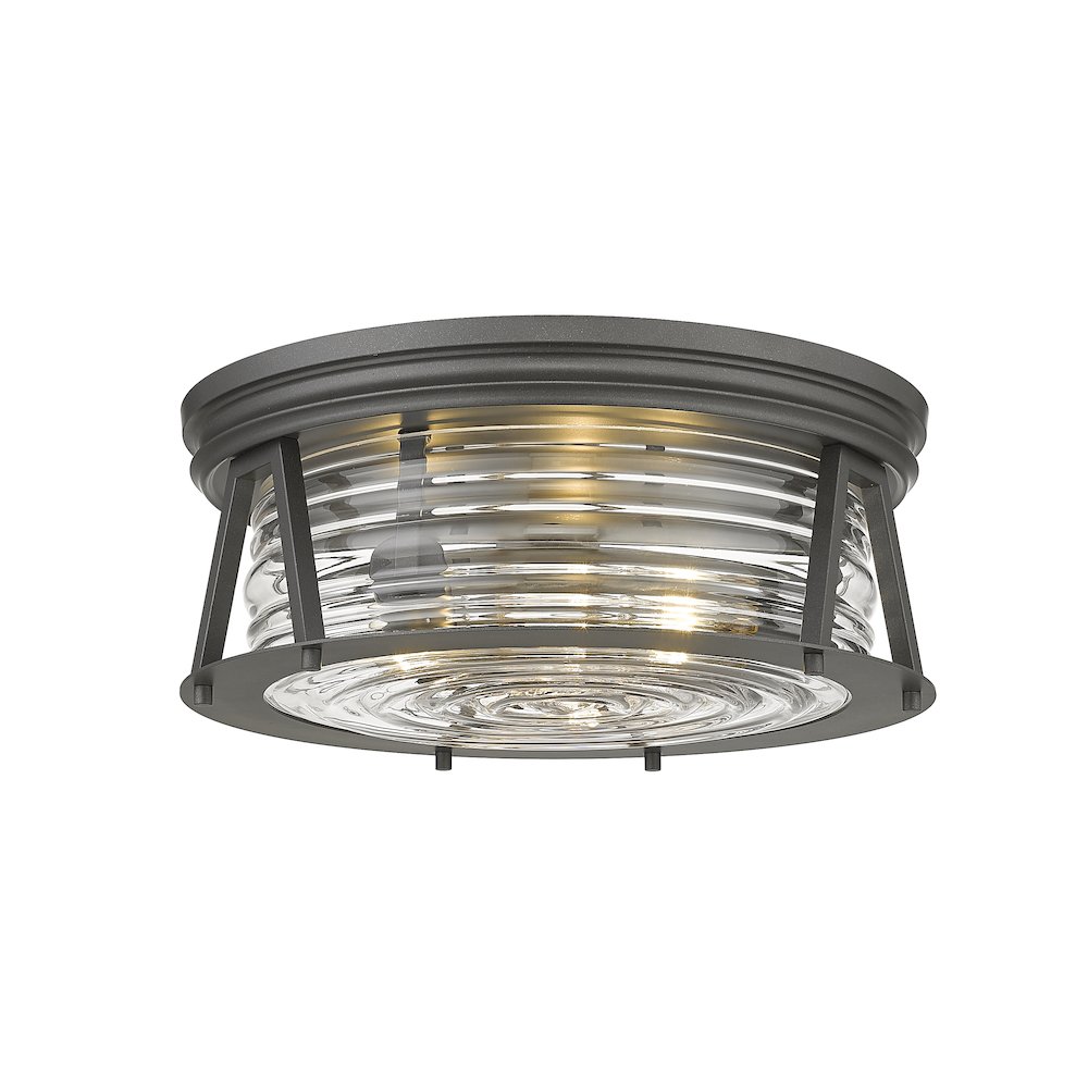 Z-Lite 3 Light Flush Mount. Picture 1