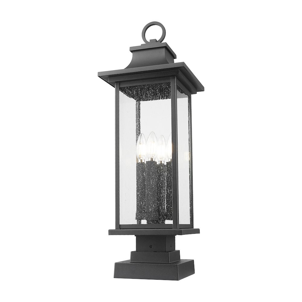 Z-Lite 4 Light Outdoor Pier Mounted Fixture. Picture 2