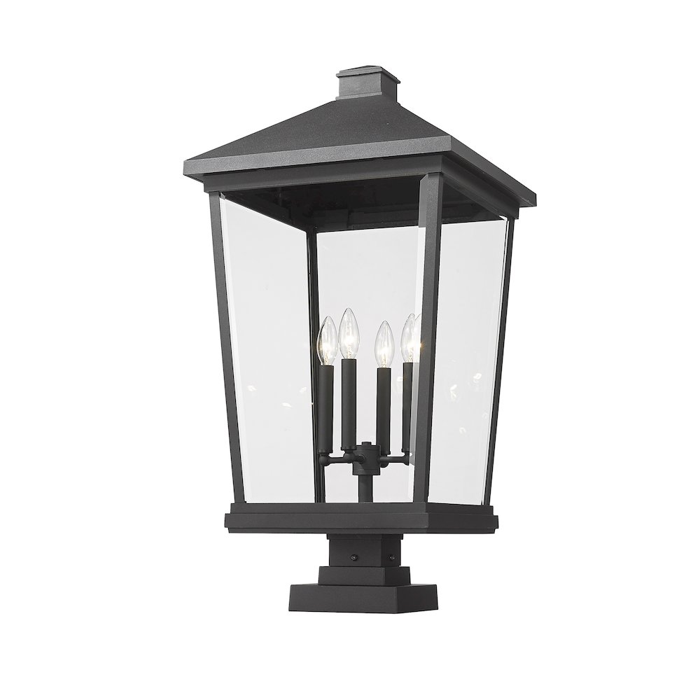 Z-Lite 4 Light Outdoor Pier Mounted Fixture. Picture 3