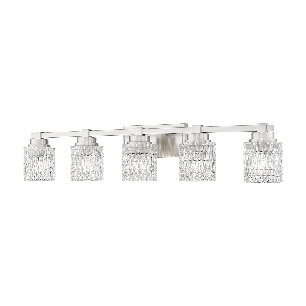 Z-Lite 5 Light Vanity, Brushed Nickel. Picture 1