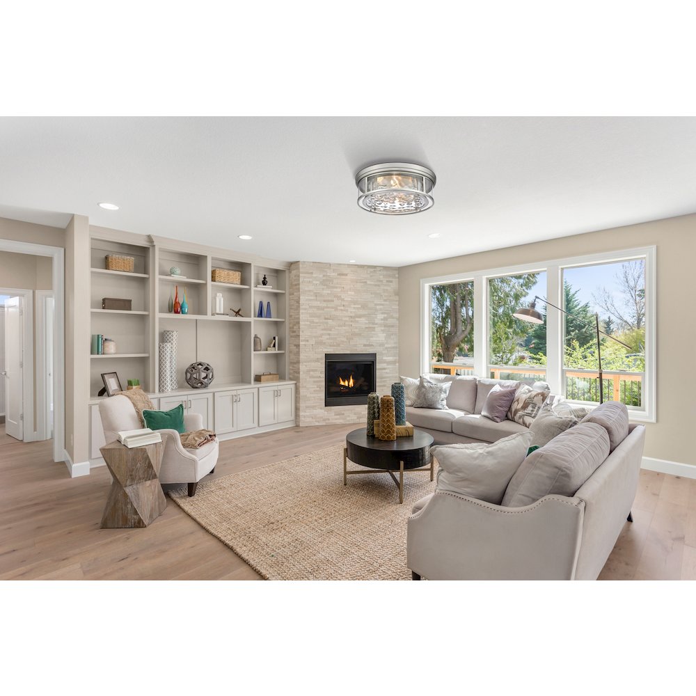 Z-Lite 4 Light Flush Mount. Picture 7