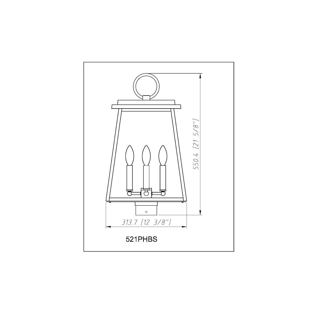 Z-Lite 4 Light Outdoor Post Mount Fixture. Picture 6