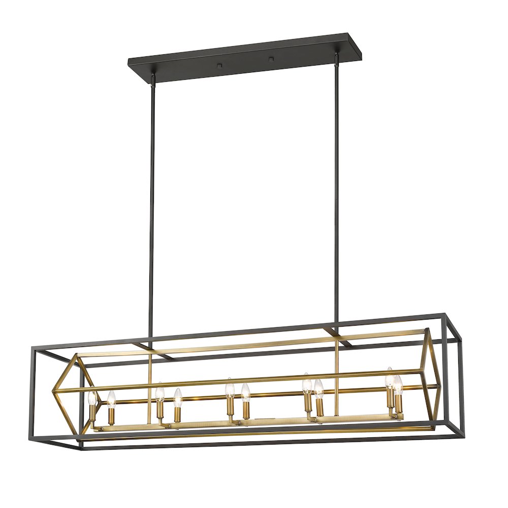 Z-Lite 10 Light Linear Chandelier. Picture 1