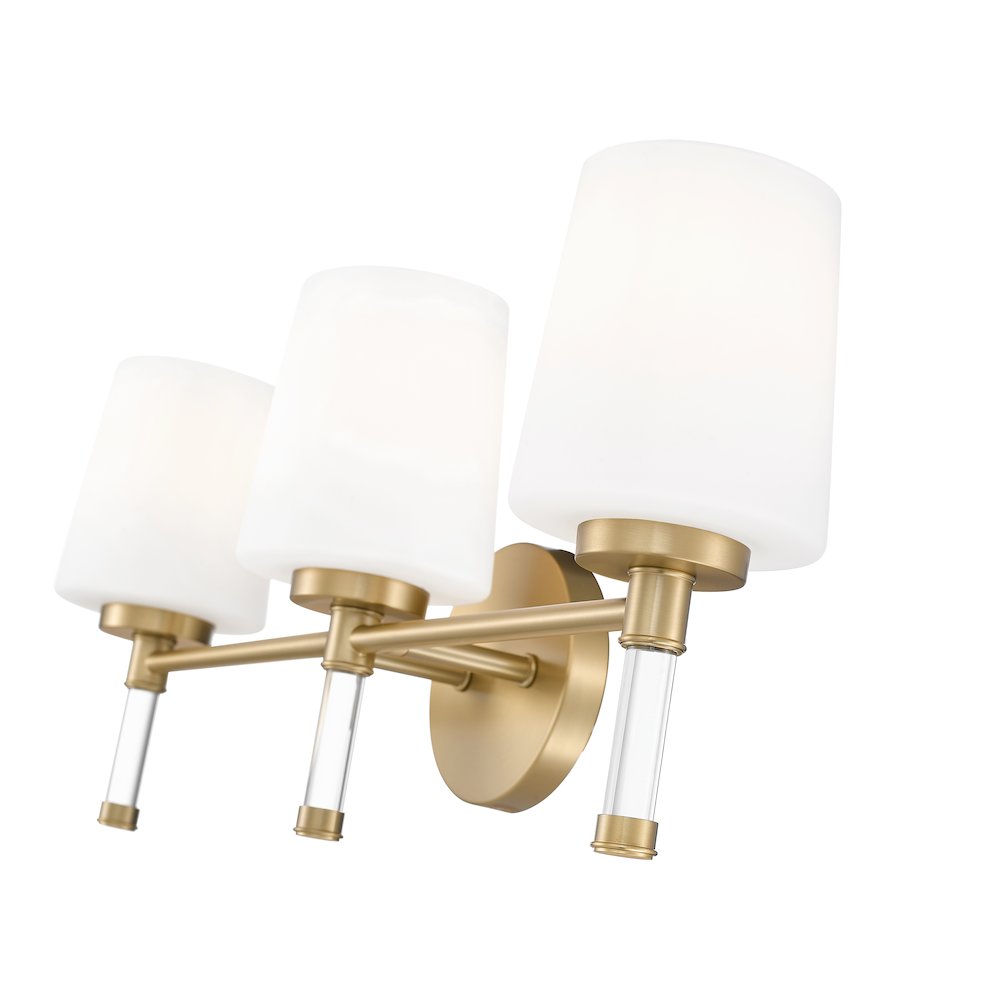 Z-Lite 3 Light Vanity, Modern Gold. Picture 4