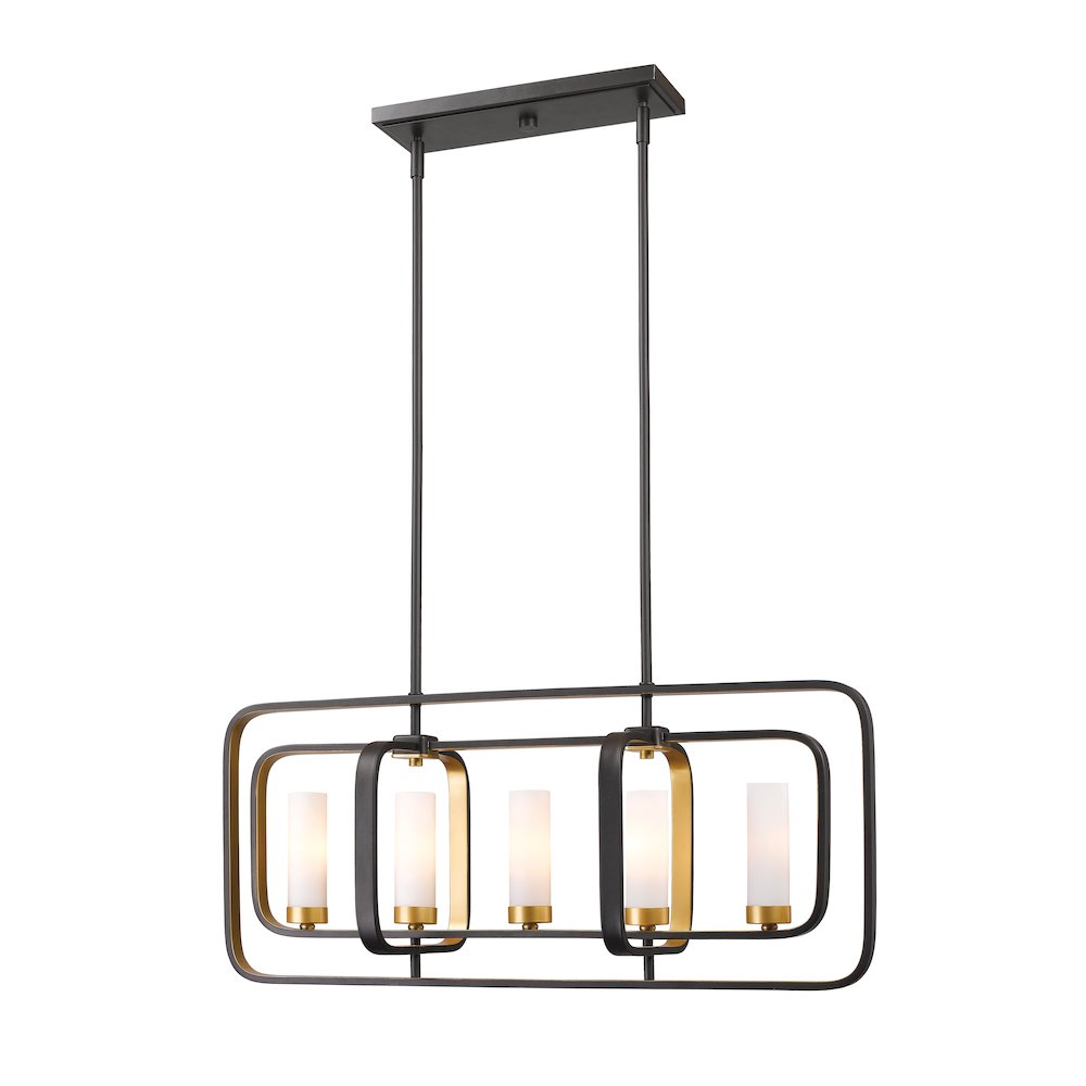 Z-Lite 5 Light Linear Chandelier. Picture 1