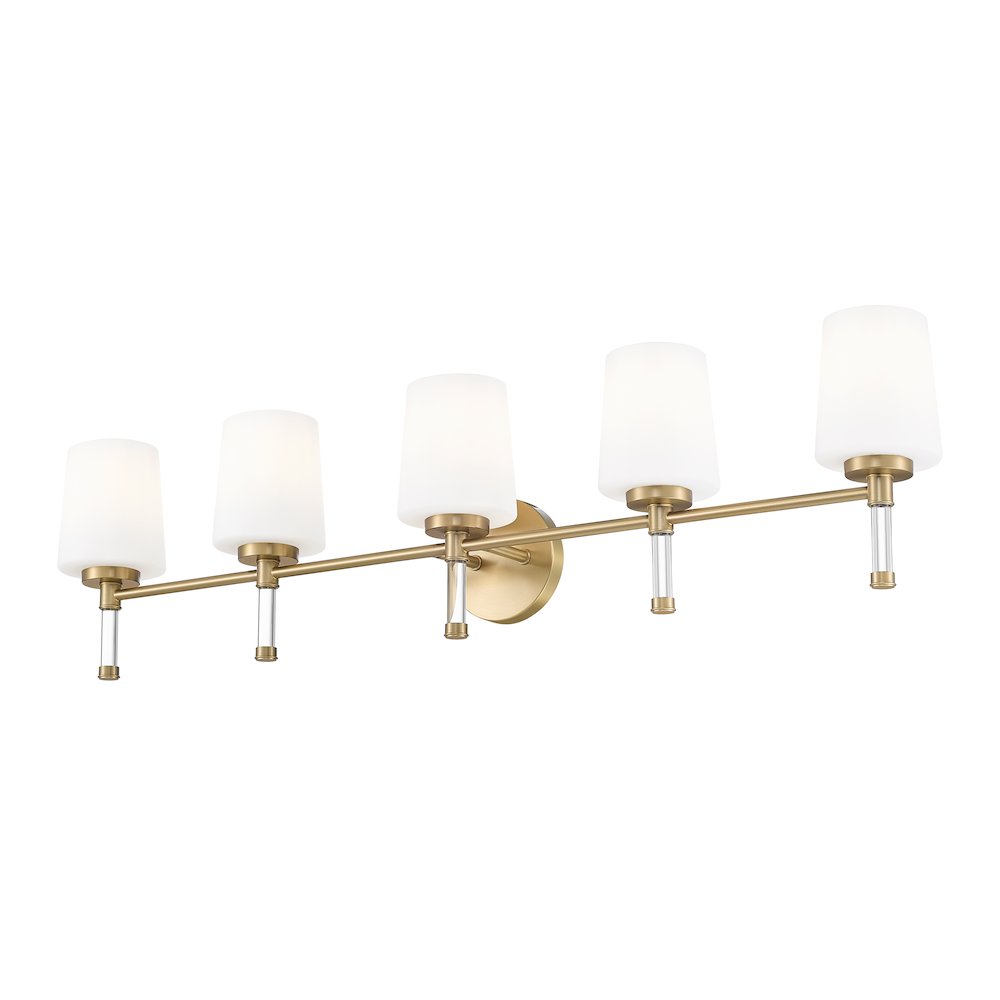 Z-Lite 5 Light Vanity, Modern Gold. Picture 3