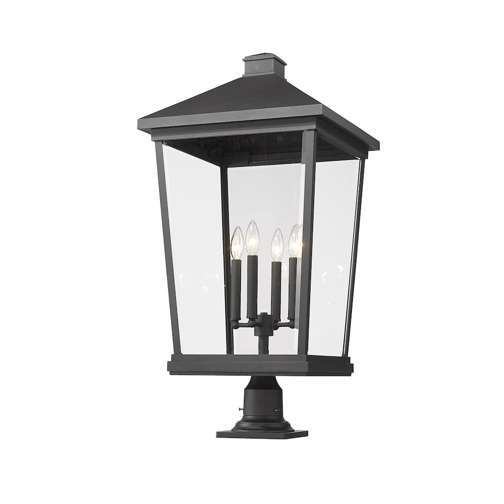 Z-Lite 4 Light Outdoor Pier Mounted Fixture. Picture 3