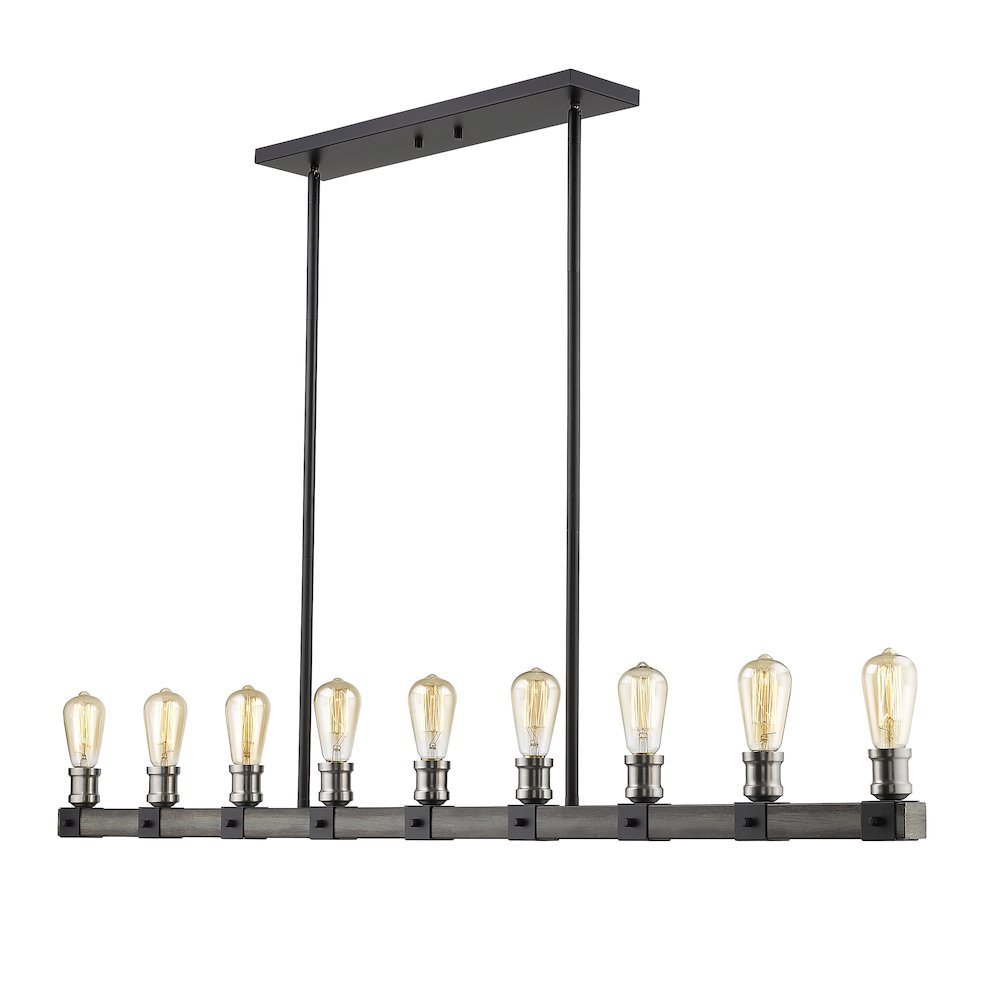Z-Lite 9 Light Linear Chandelier. Picture 1