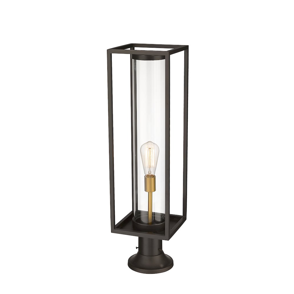 Z-Lite 1 Light Outdoor Pier Mounted Fixture. Picture 2