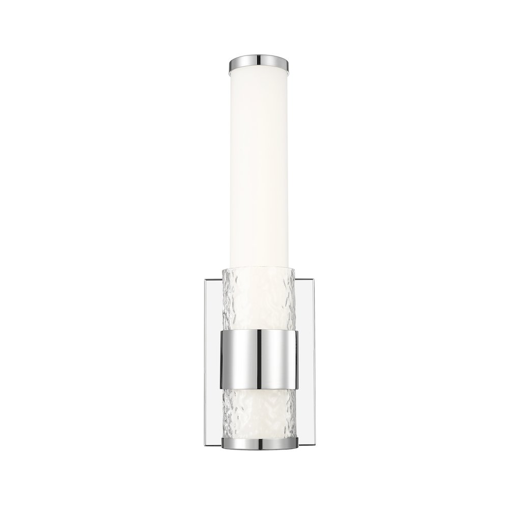 Z-Lite Egon 1 Light Wall Sconce in Chrome color, Steel frame. Picture 3