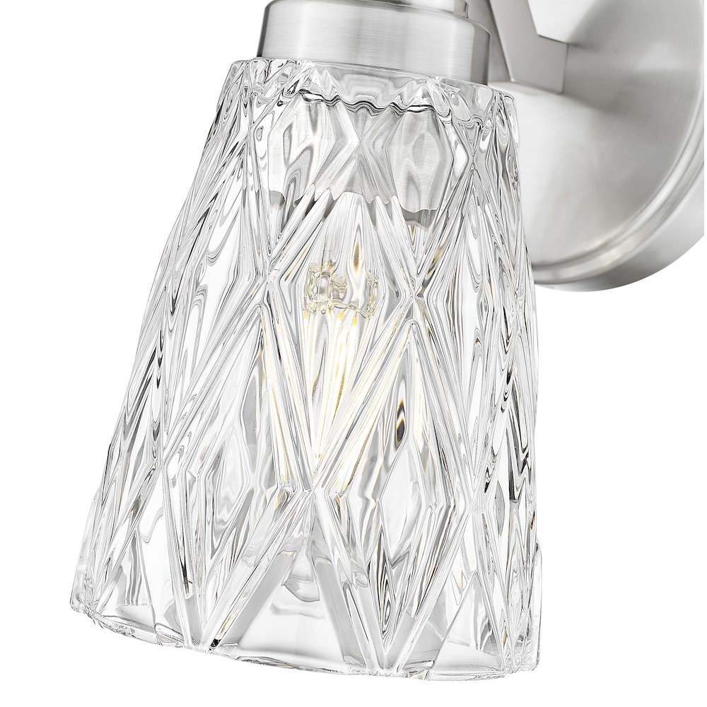 Z-Lite 1 Light Wall Sconce, Brushed Nickel. Picture 4