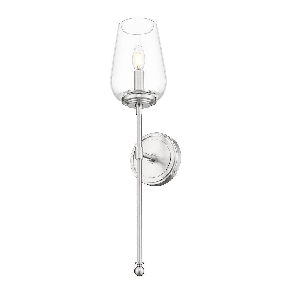 Z-Lite 1 Light Wall Sconce, Brushed Nickel. Picture 3