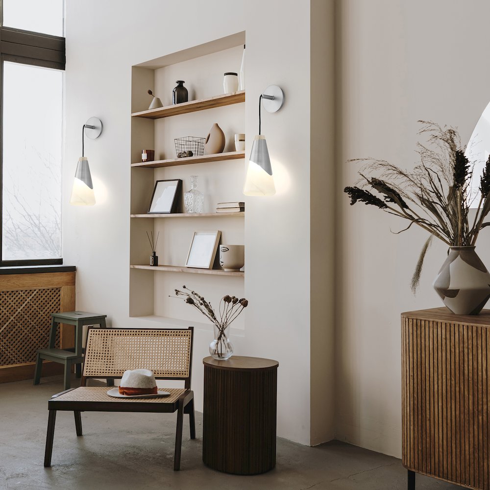Z-Lite Aimie 1 Light Wall Sconce, Brushed Nickel. Picture 6