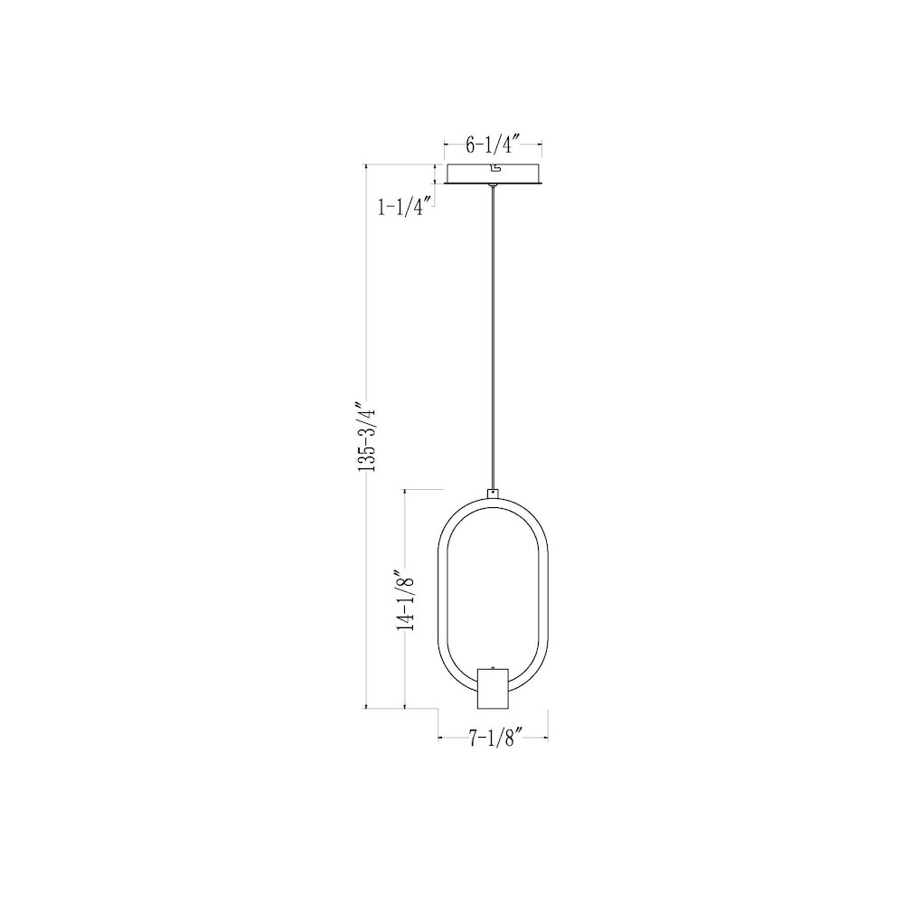 Z-Lite 1 Light Pendant, Matte Black. Picture 8