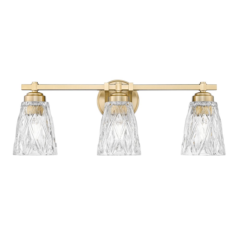 Z-Lite 3 Light Vanity, Modern Gold. Picture 2