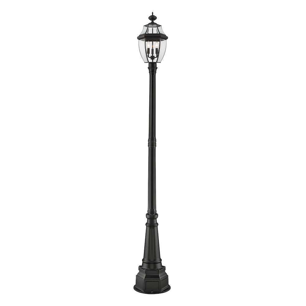 Z-Lite 3 Light Outdoor Post Mounted Fixture. Picture 1
