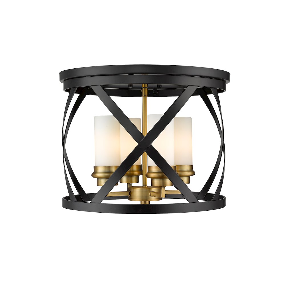 Z-Lite 4 Light Flush Mount. Picture 1