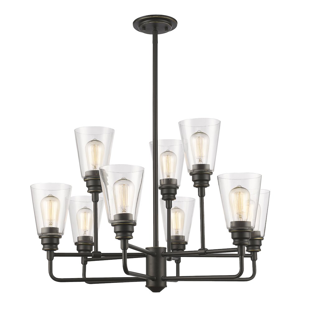 Z-Lite 9 Light Chandelier. Picture 1