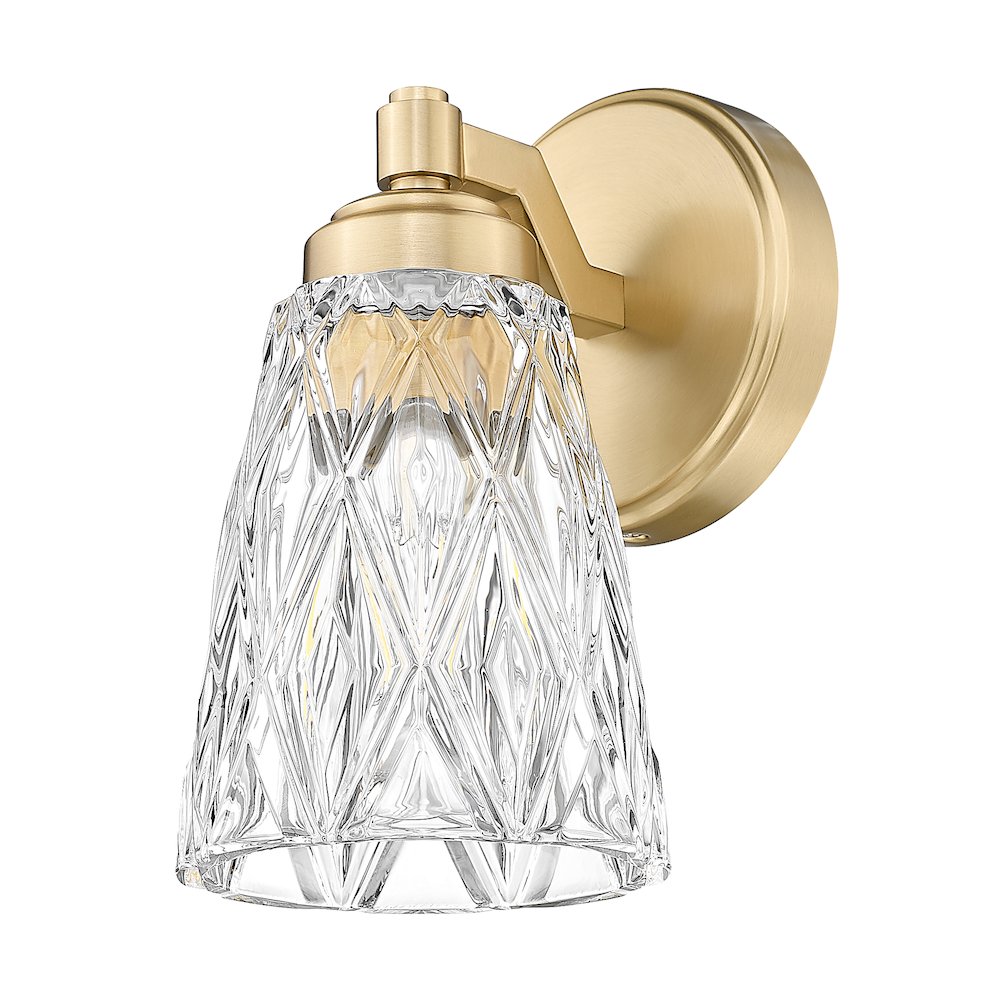 Z-Lite 1 Light Wall Sconce, Modern Gold. Picture 7