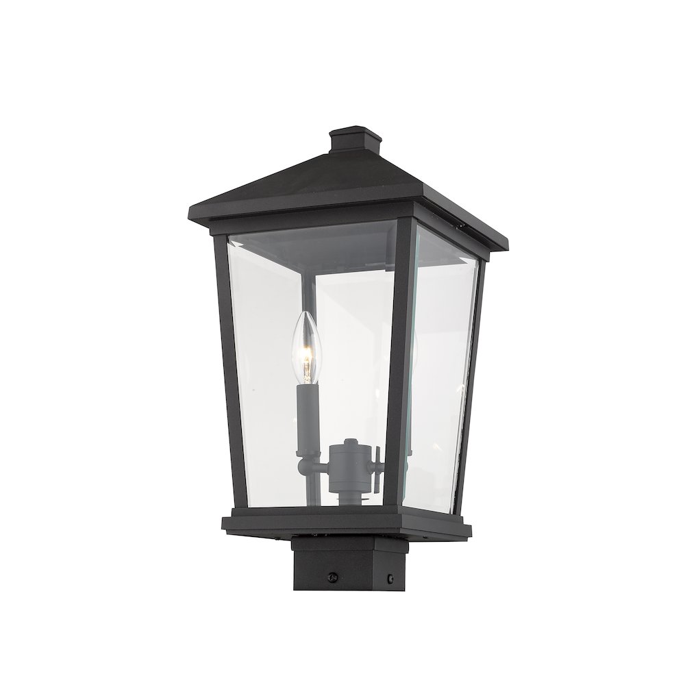 Z-Lite 2 Light Outdoor Post Mount Fixture. Picture 4