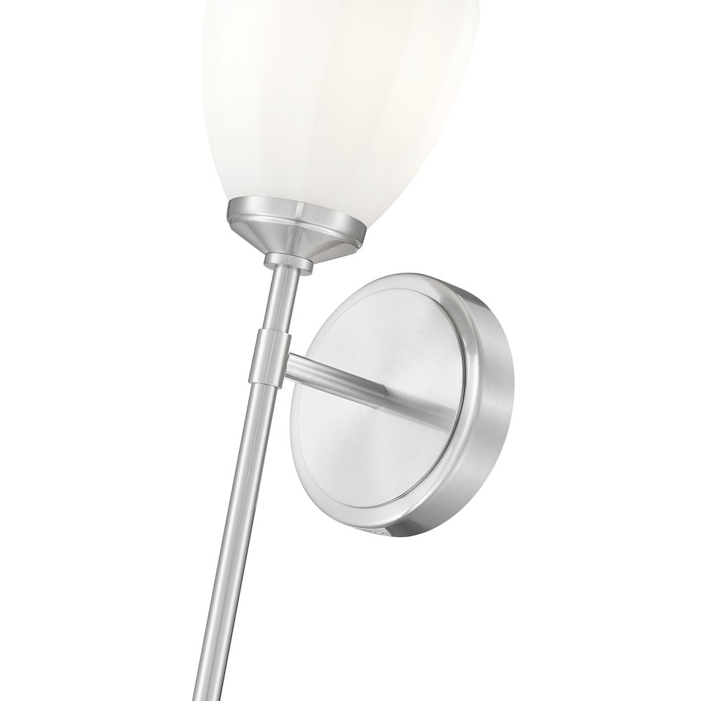 Z-Lite Oren 1 Light Wall Sconce in Brushed Nickel color, Steel frame. Picture 4