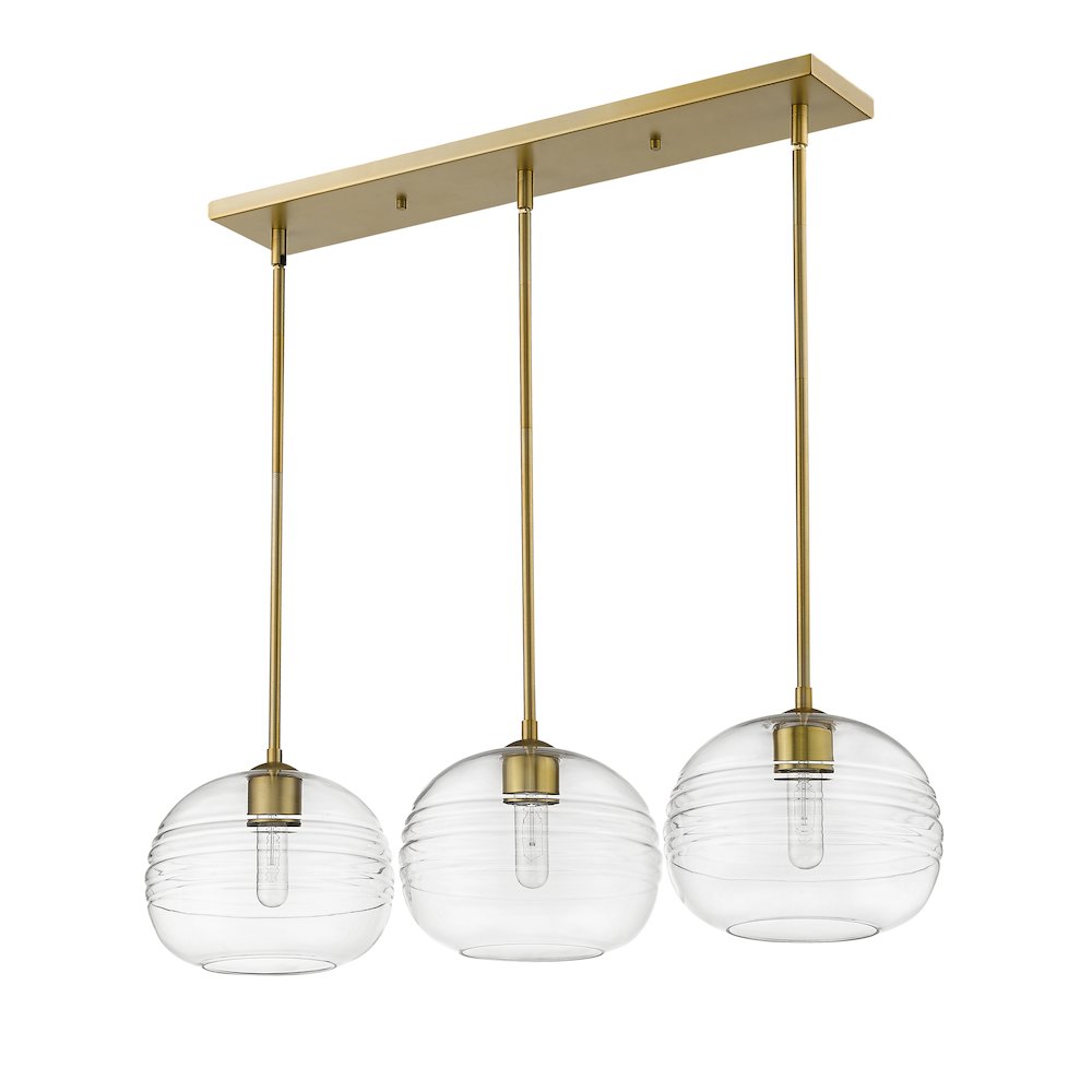 Z-Lite 3 Light Linear Chandelier. Picture 5