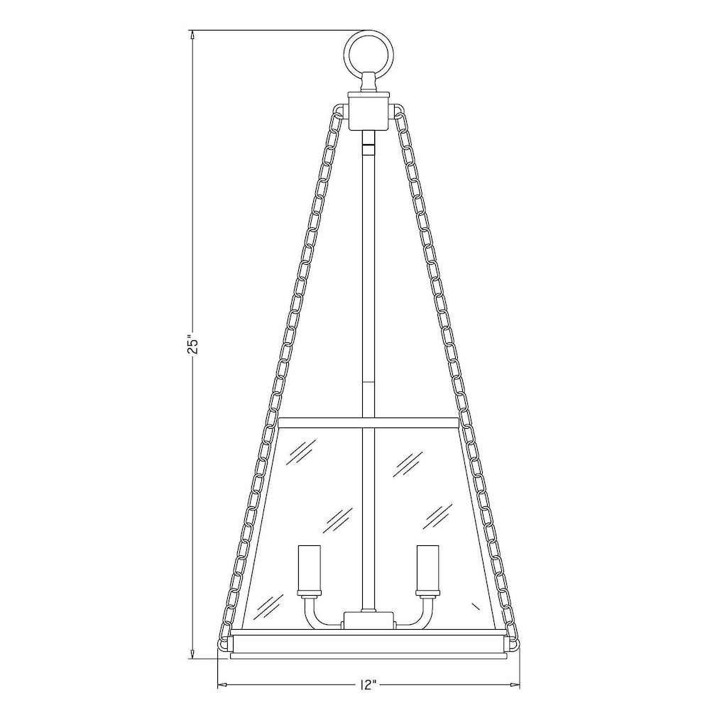 Z-Lite 3 Light Pendant. Picture 8