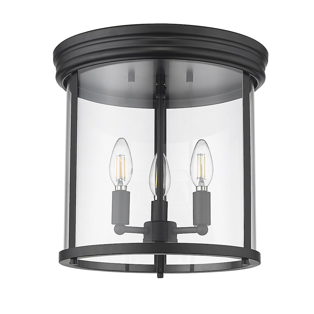 Z-Lite 3 Light Flush Mount. Picture 5