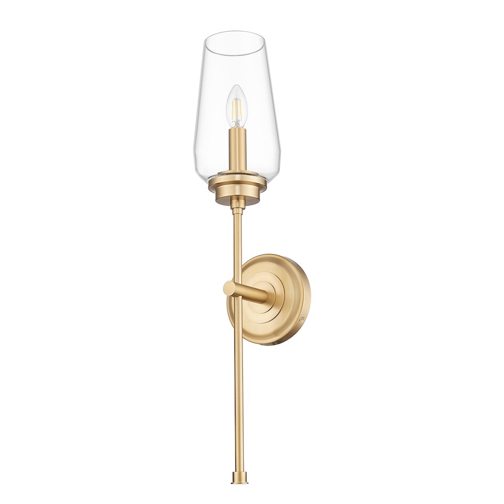 Z-Lite 1 Light Wall Sconce, Modern Gold. Picture 7