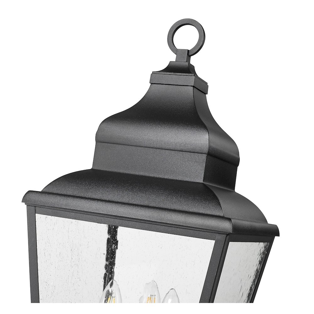 Z-Lite 3 Light Outdoor Post Mounted Fixture, Sand Black. Picture 4