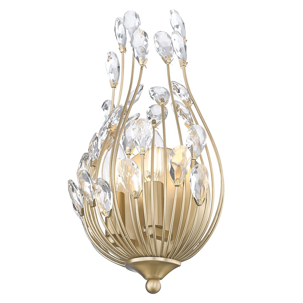 Z-Lite 2 Light Wall Sconce, Modern Gold. Picture 3