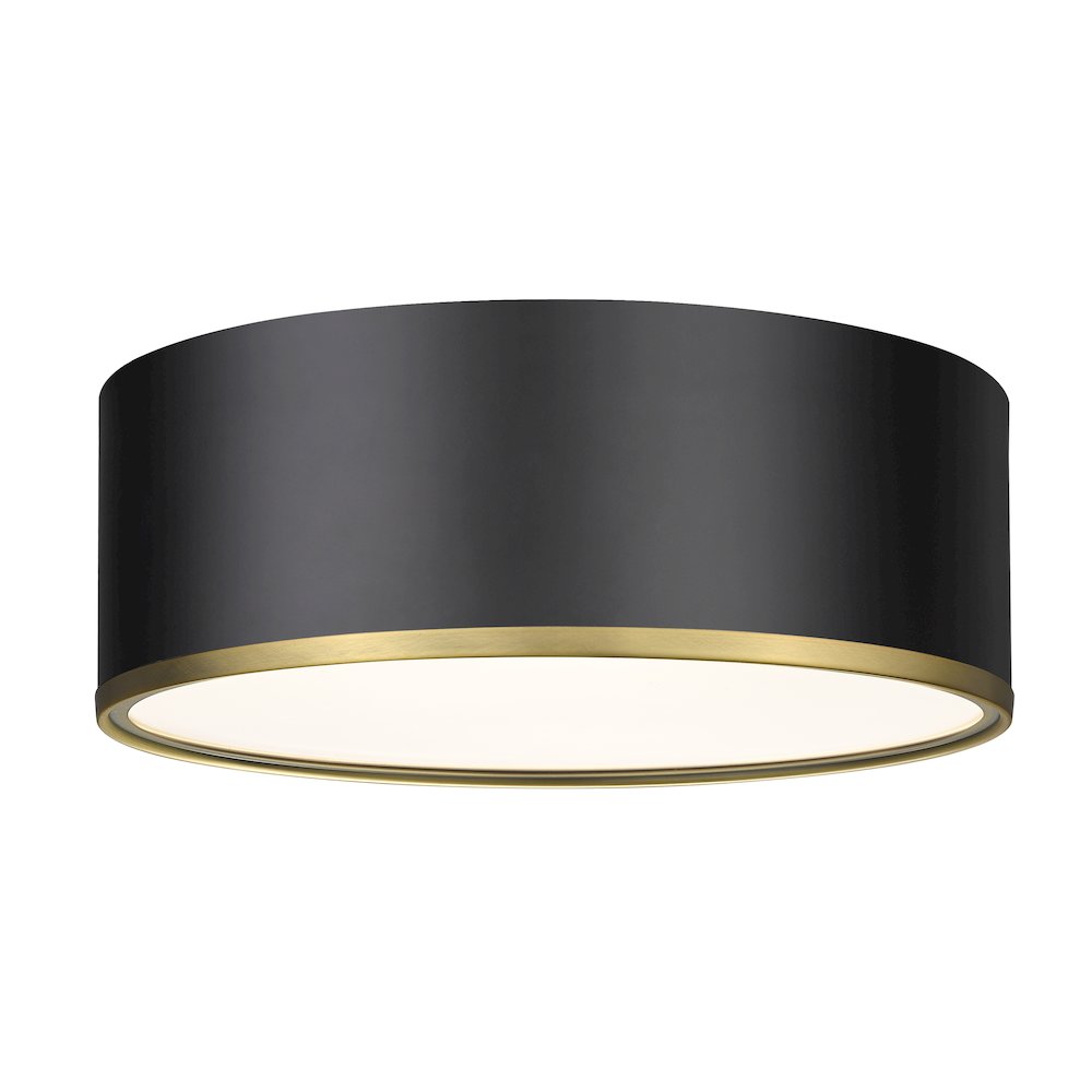 Z-Lite 3 Light Flush Mount. Picture 1