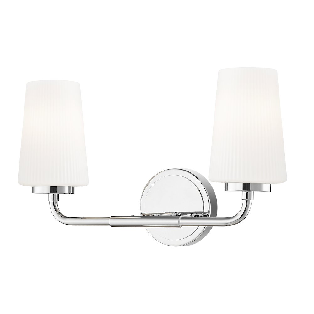 Z-Lite Montford 2 Light Vanity in Chrome color, Steel frame. Picture 1