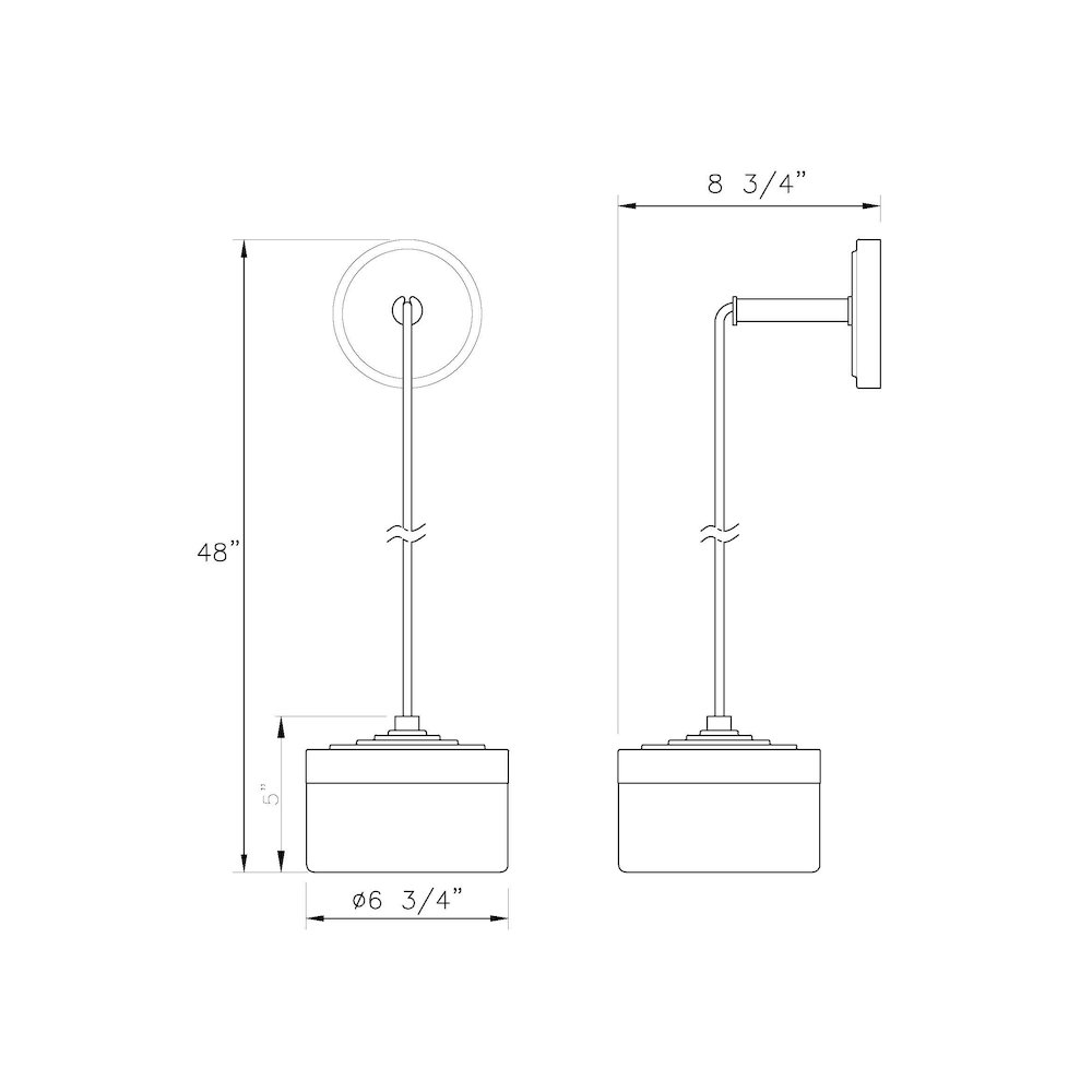 Z-Lite 1 Light Wall Sconce, Modern Gold. Picture 8