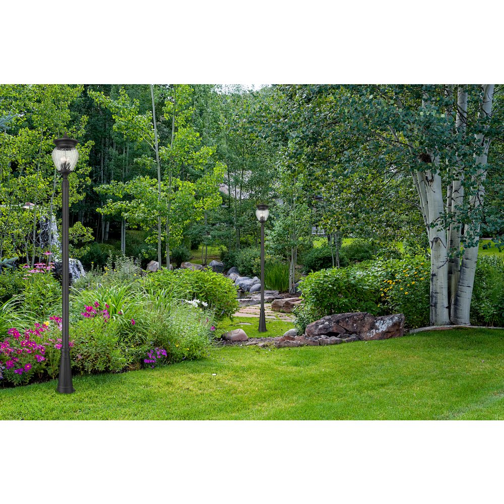 Z-Lite 4 Light Outdoor Post Mounted Fixture. Picture 6