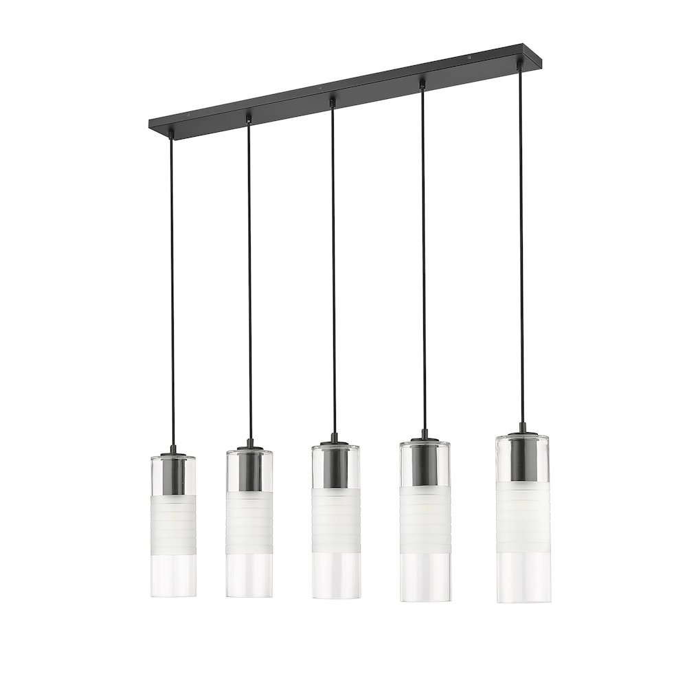Z-Lite 5 Light Linear Chandelier. Picture 5
