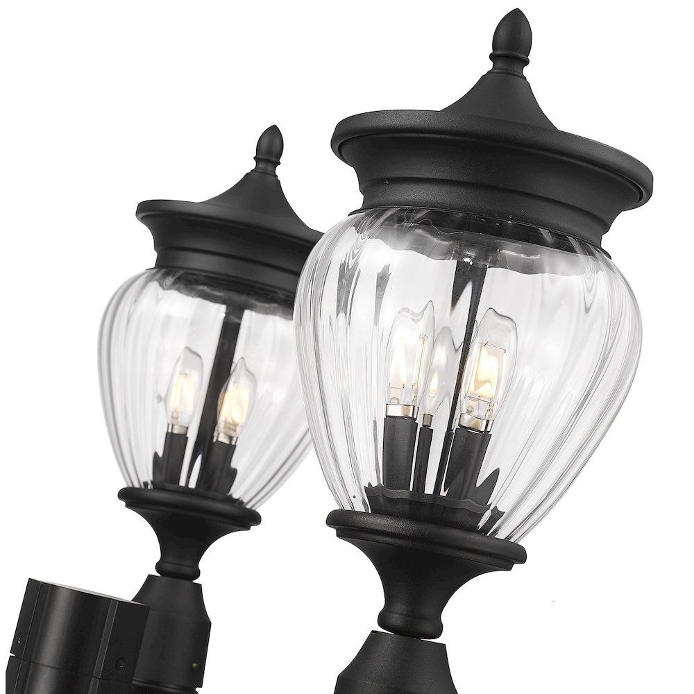 Z-Lite 3 Light Outdoor Post Mounted Fixture. Picture 4