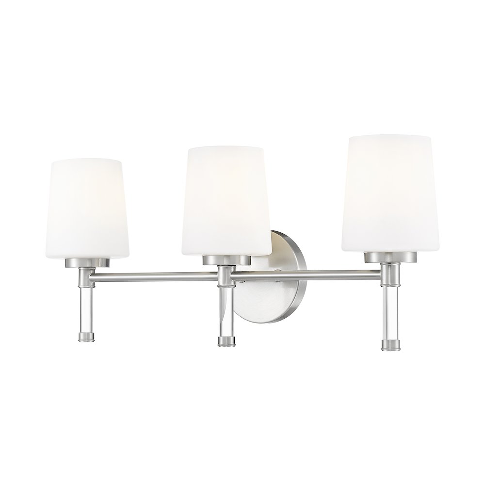 Z-Lite 3 Light Vanity, Brushed Nickel. Picture 1