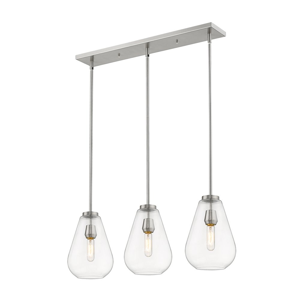 Z-Lite 3 Light Linear Chandelier. Picture 1