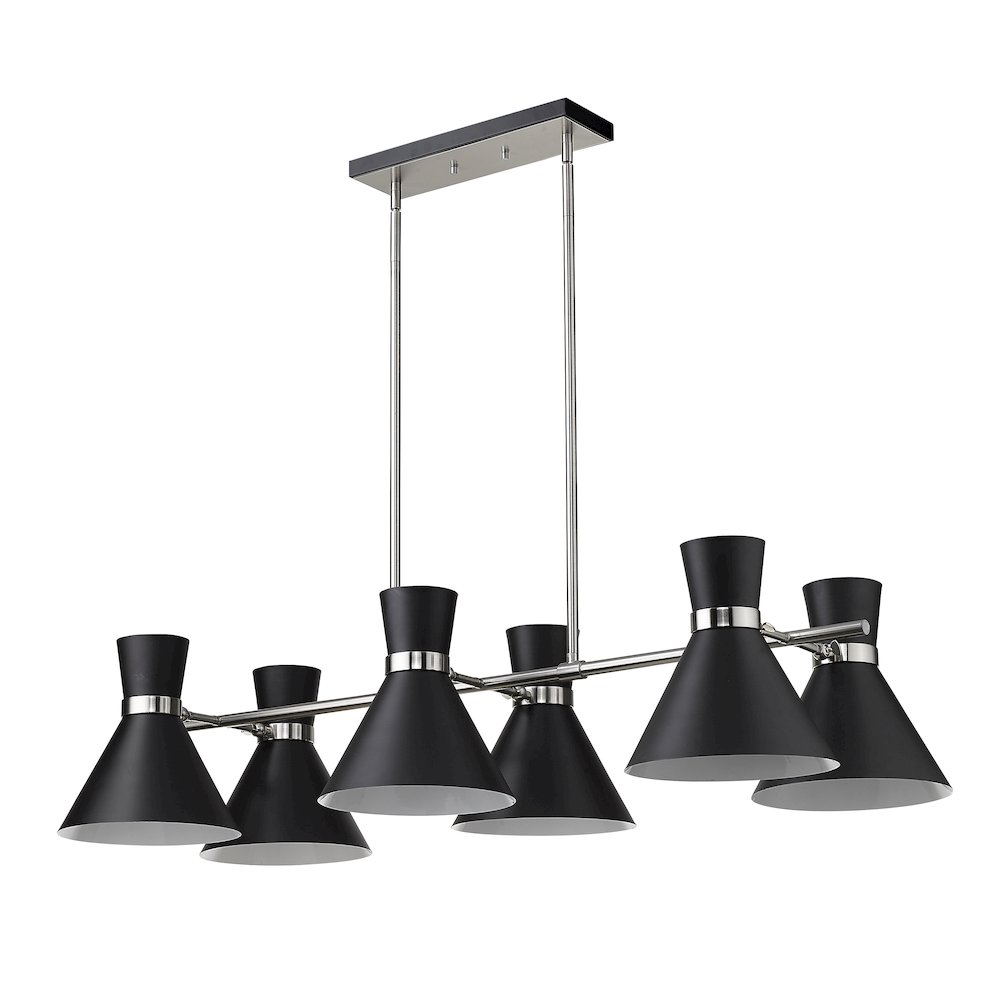 Z-Lite 6 Light Linear Chandelier. Picture 5
