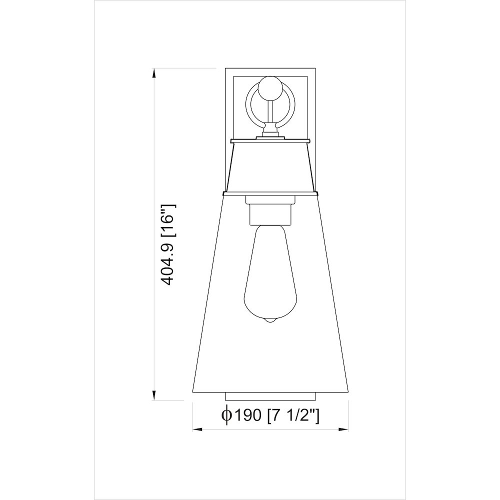 Z-Lite 1 Light Wall Sconce. Picture 8