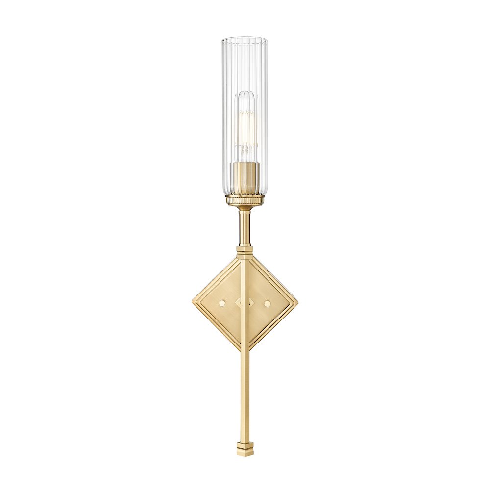 Z-Lite 1 Light Wall Sconce, Modern Gold. Picture 2
