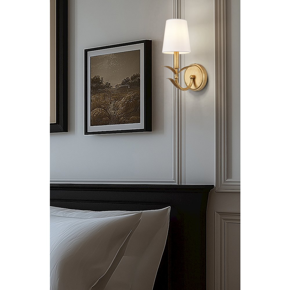 Z-Lite 1 Light Wall Sconce, Gold Leaf. Picture 6