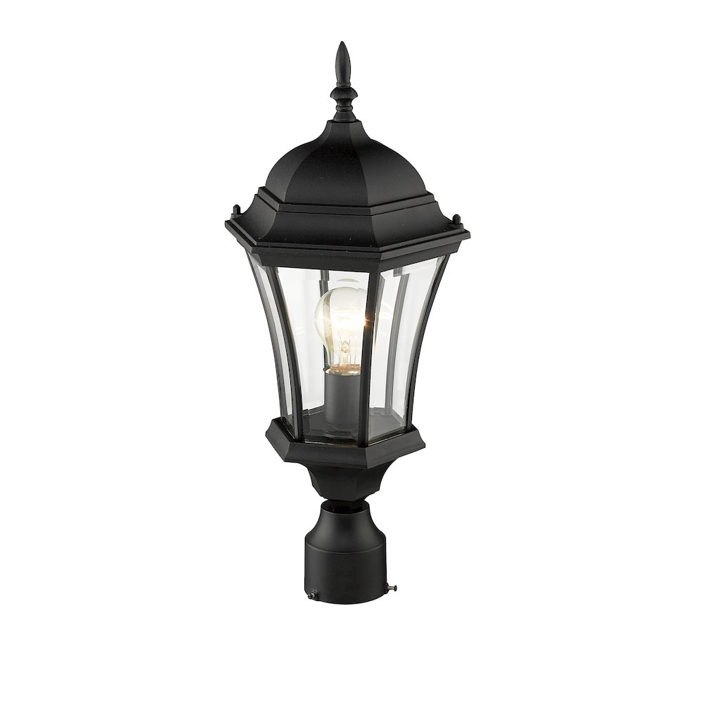 Z-Lite 1 Light Outdoor Post Mount Fixture. Picture 2