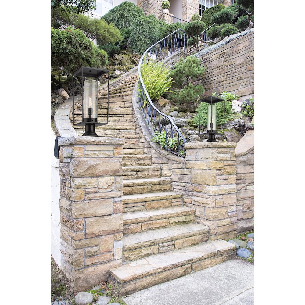 Z-Lite 1 Light Outdoor Pier Mounted Fixture. Picture 7