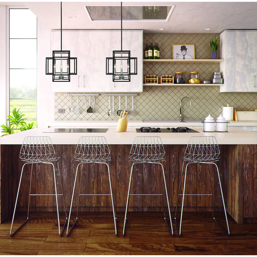 Z-Lite 4 Light Pendant. Picture 5