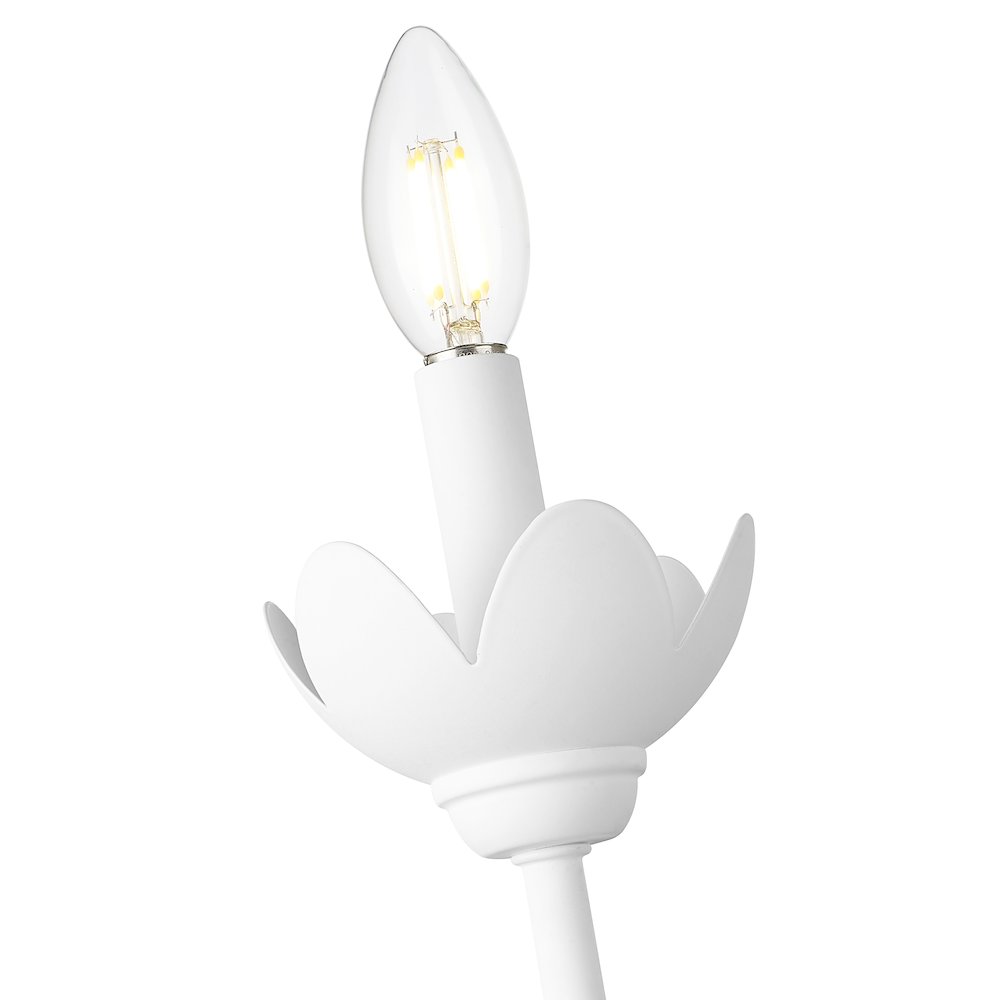 Z-Lite Allistair 1 Light Wall Sconce in Textured White color, Steel frame. Picture 4
