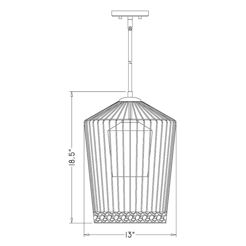 Z-Lite 1 Light Pendant. Picture 8