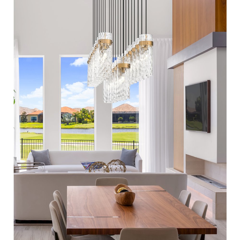 Z-Lite 23 Light Linear Chandelier. Picture 6