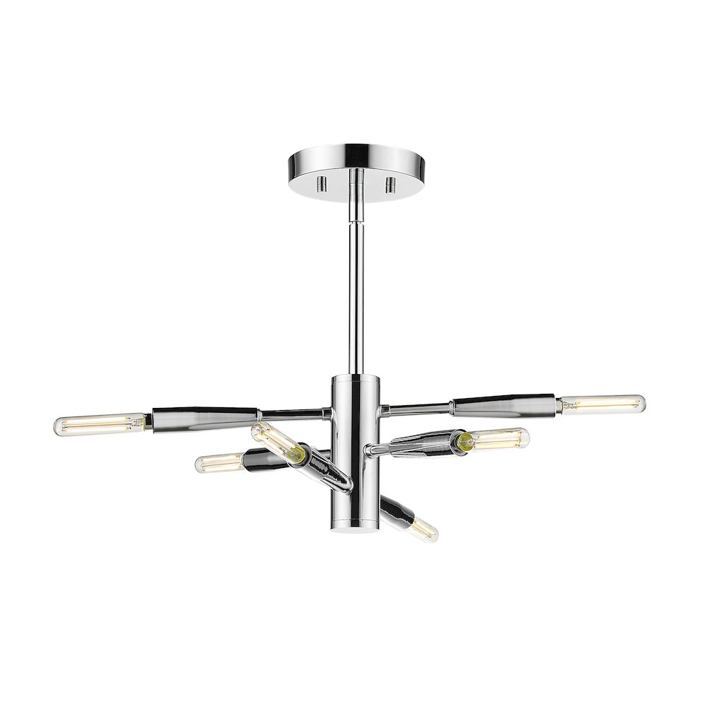 Z-Lite 6 Light Semi Flush Mount. Picture 1